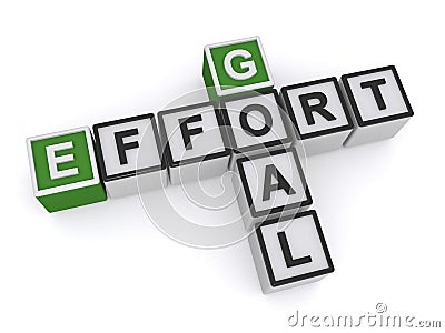 Goal effort Stock Photo