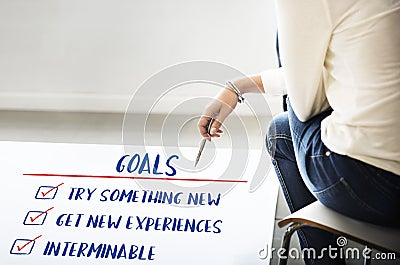 Goal Explore Aim Ambition Inspire Concept Stock Photo