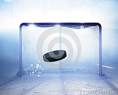 Goal ice-hockey Stock Photo