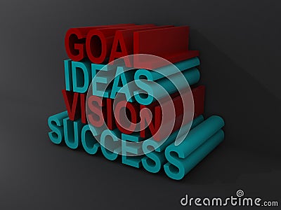 Goal ideas vision success Stock Photo