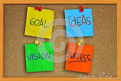 Goal, Ideas, Vision and Success Stock Photo