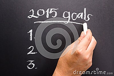 2015 Goal plan Stock Photo