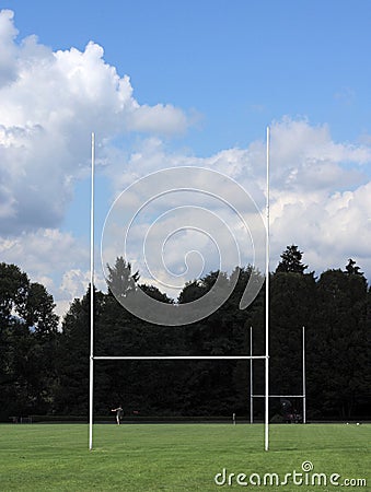 Goal Posts Stock Photo