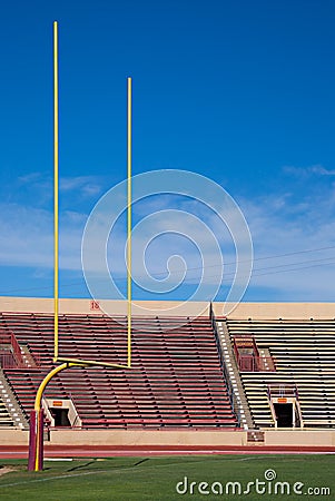 Goal posts Stock Photo