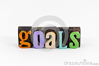 Goal strategy design mission vision inspiration challenge Stock Photo