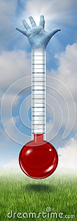 Goal Thermometer Stock Photo