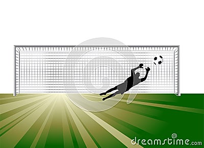 Goalkeeper Vector Illustration