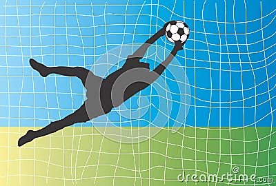 Goalkeeper Vector Illustration