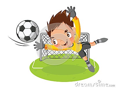 Goalkeeper Vector Illustration