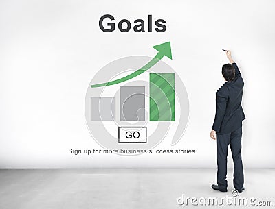 Goals Aspiration Dreams Believe Aim Target Concept Stock Photo