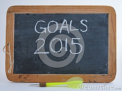 Goals 2015 Stock Photo