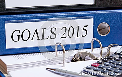 Goals 2015 Stock Photo