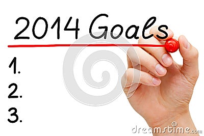 Goals 2014 Stock Photo