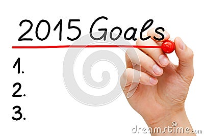 Goals 2015 Stock Photo