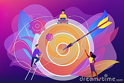 Goals and objectives concept vector illustration. Vector Illustration