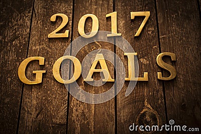 2017 Goals Stock Photo