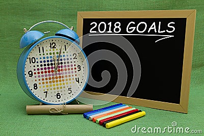 2018 Goals Stock Photo