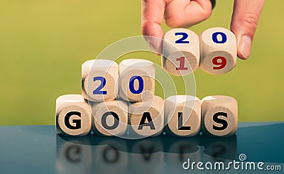 Goals for the year 2020 Stock Photo