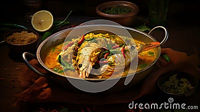 Goan fish caldine, the mild and coconut-based curry Stock Photo
