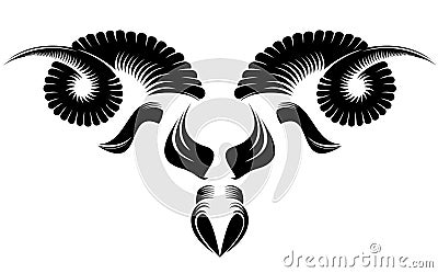 Goat head Vector Illustration