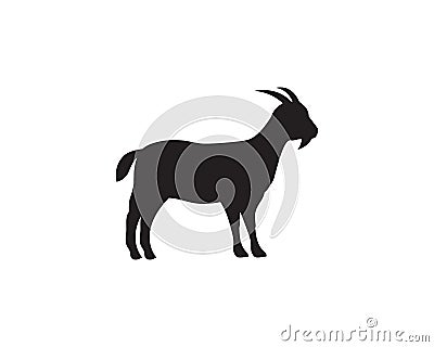 Goat Logo Template vector icon Vector Illustration