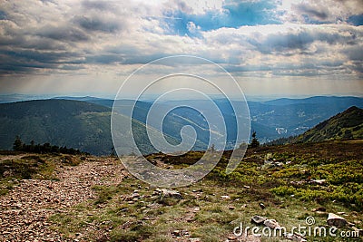 Goat ridges- Czech republic Giant Mountains Stock Photo