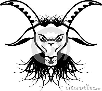 Goat Satan Devil Evil Vector Vector Illustration