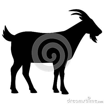 Goat Silhouette Vector Illustration