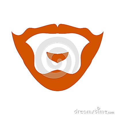 Goatee Icon Vector Illustration