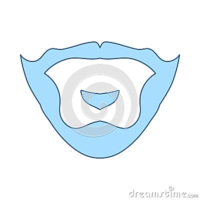 Goatee Icon Vector Illustration