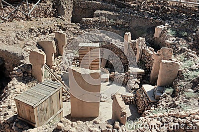 Gobekli Tepe - C Ring Stock Photo