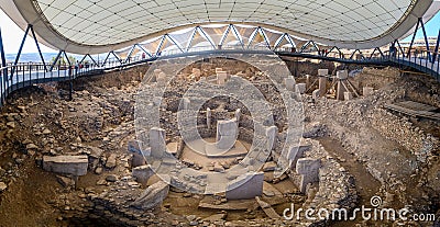 Gobekli Tepe in Sanliurfa, Turkey Editorial Stock Photo