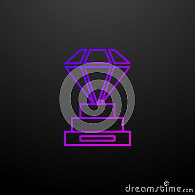 Goblet of diamonds nolan icon. Elements of succes and awards set. Simple icon for websites, web design, mobile app, info graphics Stock Photo