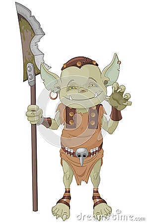 Goblin Warrior Vector Illustration