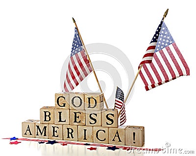 God Bless America! Stock Photo