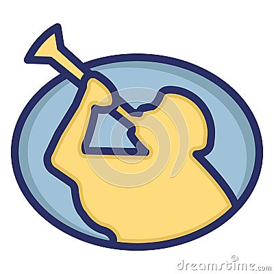 God the Father Isolated Vector Icon which can easily modify or edit Vector Illustration