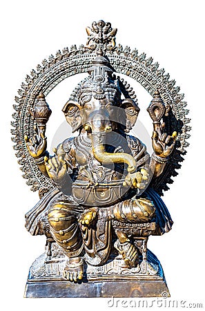 God Ganesh bronze sculpture Stock Photo