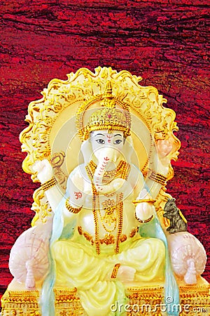 God ganesha idol Stock Photo