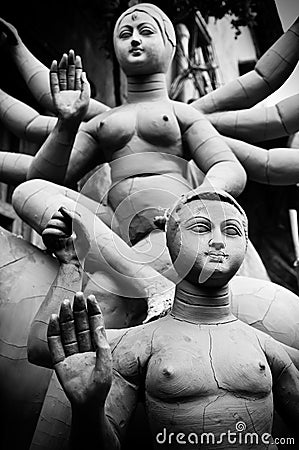 God and goddess of Hindu religion Stock Photo
