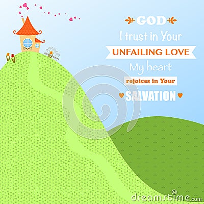 God Jesus Christ Background Design Cartoon Worship Love Joy Faith Vector Illustration Vector Illustration