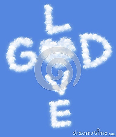 God is love Stock Photo