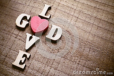 God is Love Stock Photo