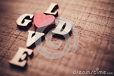 God is Love Stock Photo