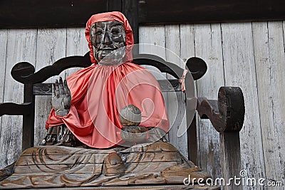 God of protection at Todaiji temple in Nara Stock Photo