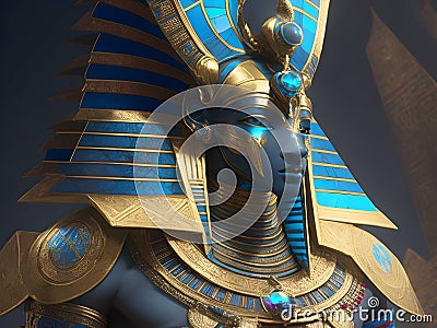 God of Rebirth: Capture the Mystical Aura of Osiris, the Ancient Egyptian Deity, in our Striking Picture Stock Photo