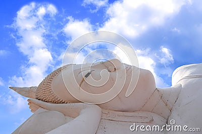 The god in the sky and clouds background Stock Photo