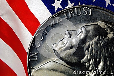 In God We Trust Stock Photo