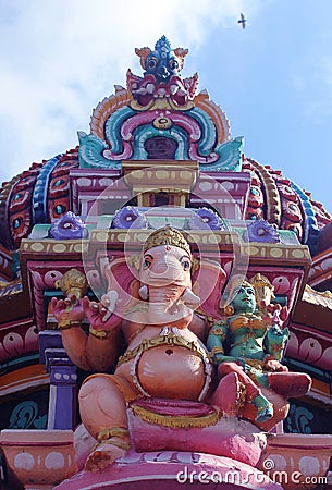 God vinayaka at temple Stock Photo