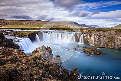 Godafoss waterfall Stock Photo