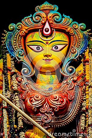 Goddess Durga statue Stock Photo